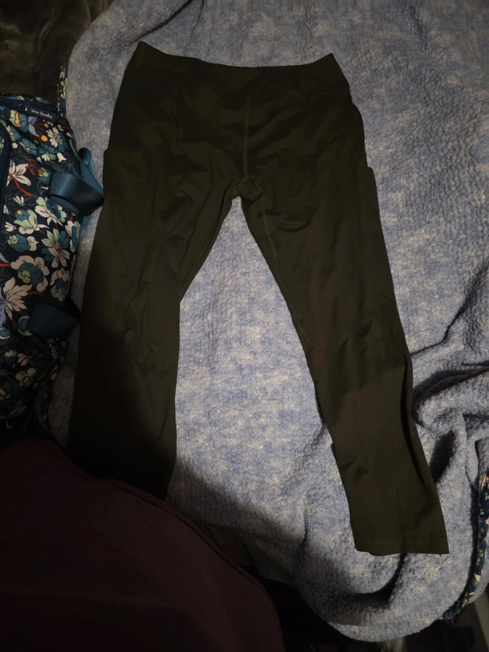Dark Green High-Waist Active Leggings